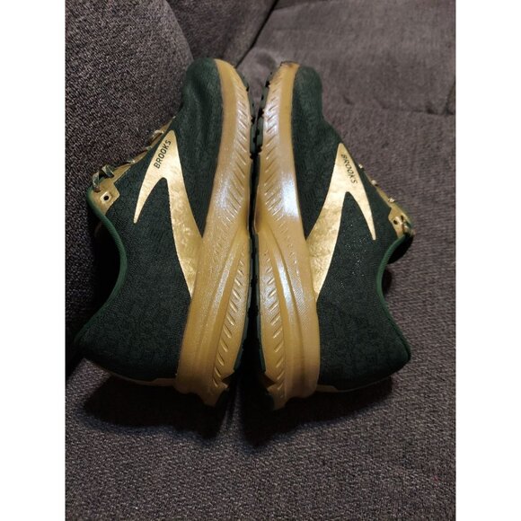Size 12 - Brooks Launch 7 Run Lucky W Running Walking Shoes Green Gold - Picture 6 of 12